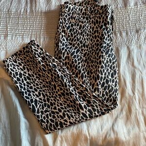 Giraffe print pants